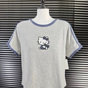 Hello Kitty Gray and Navy Kids Tee
